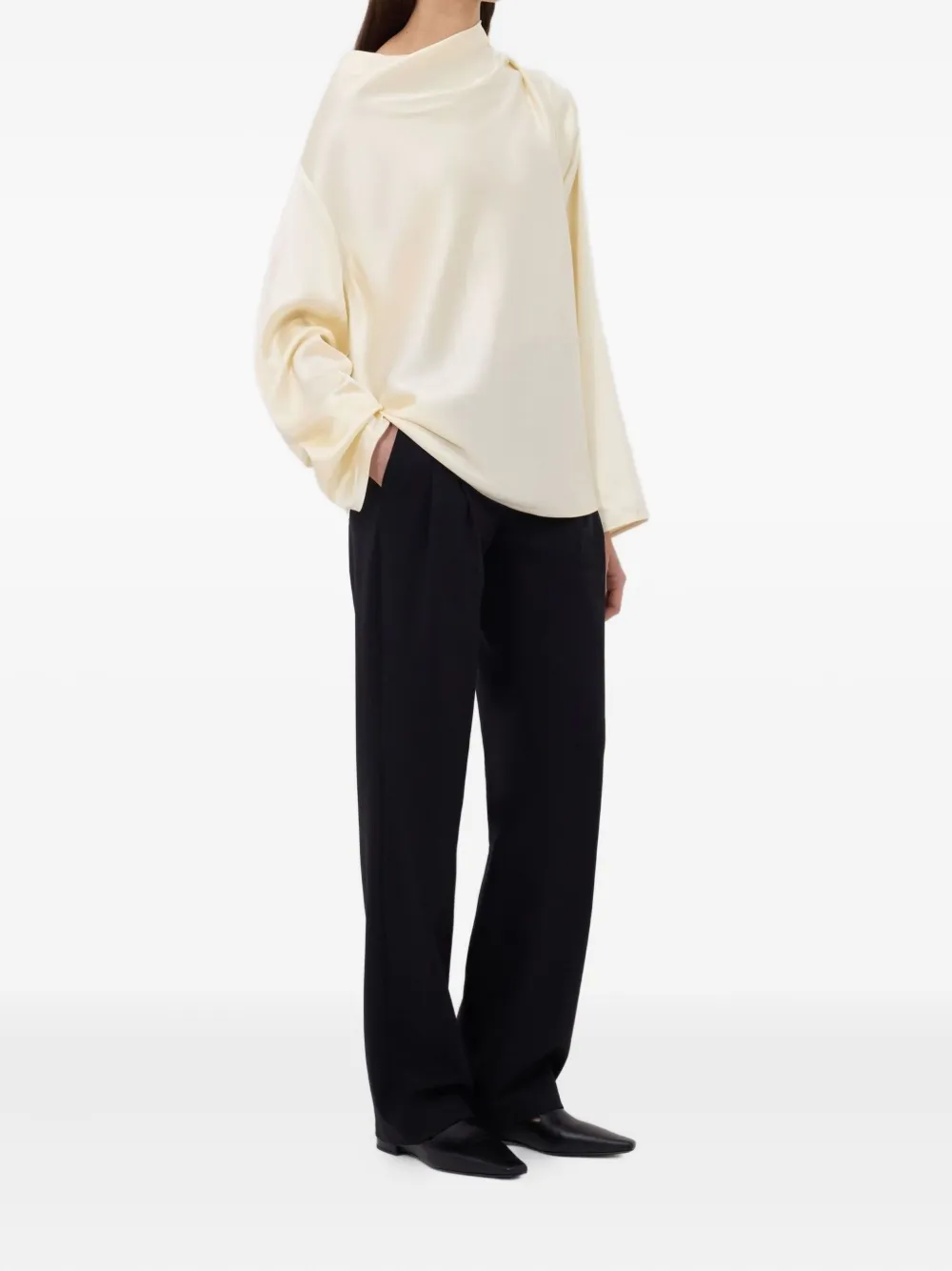 LouLou de Saison draped blouse Beige