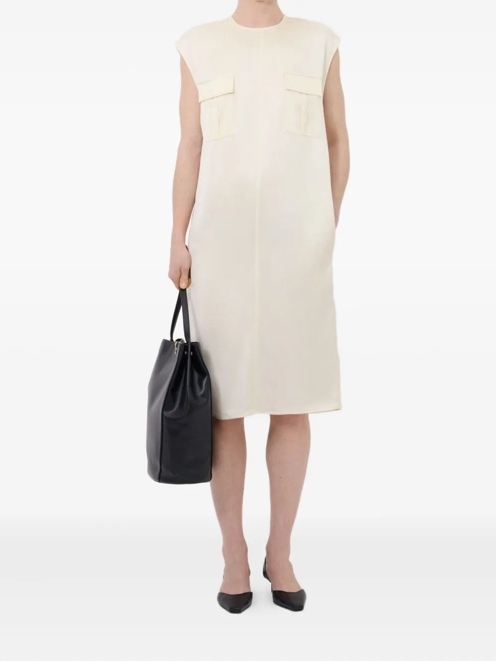 LouLou de Saison Seena midi dress - Beige