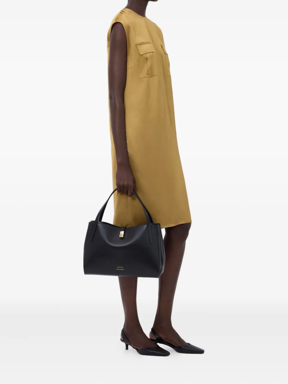 LouLou de Saison Seena midi-jurk Bruin