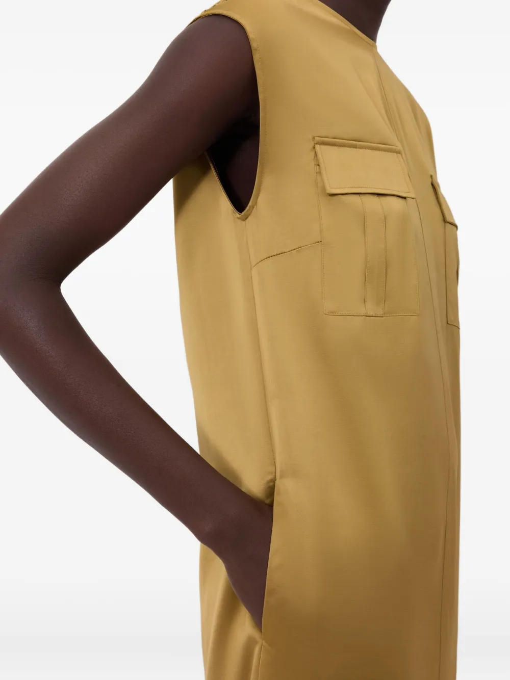 LouLou de Saison Seena midi-jurk Bruin