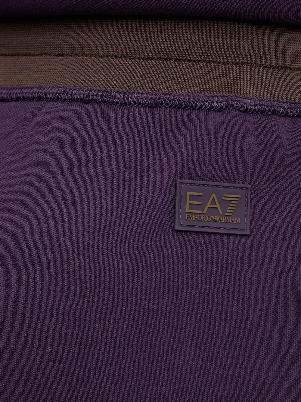 Ea7 Logo-detail Track Pants In Purple