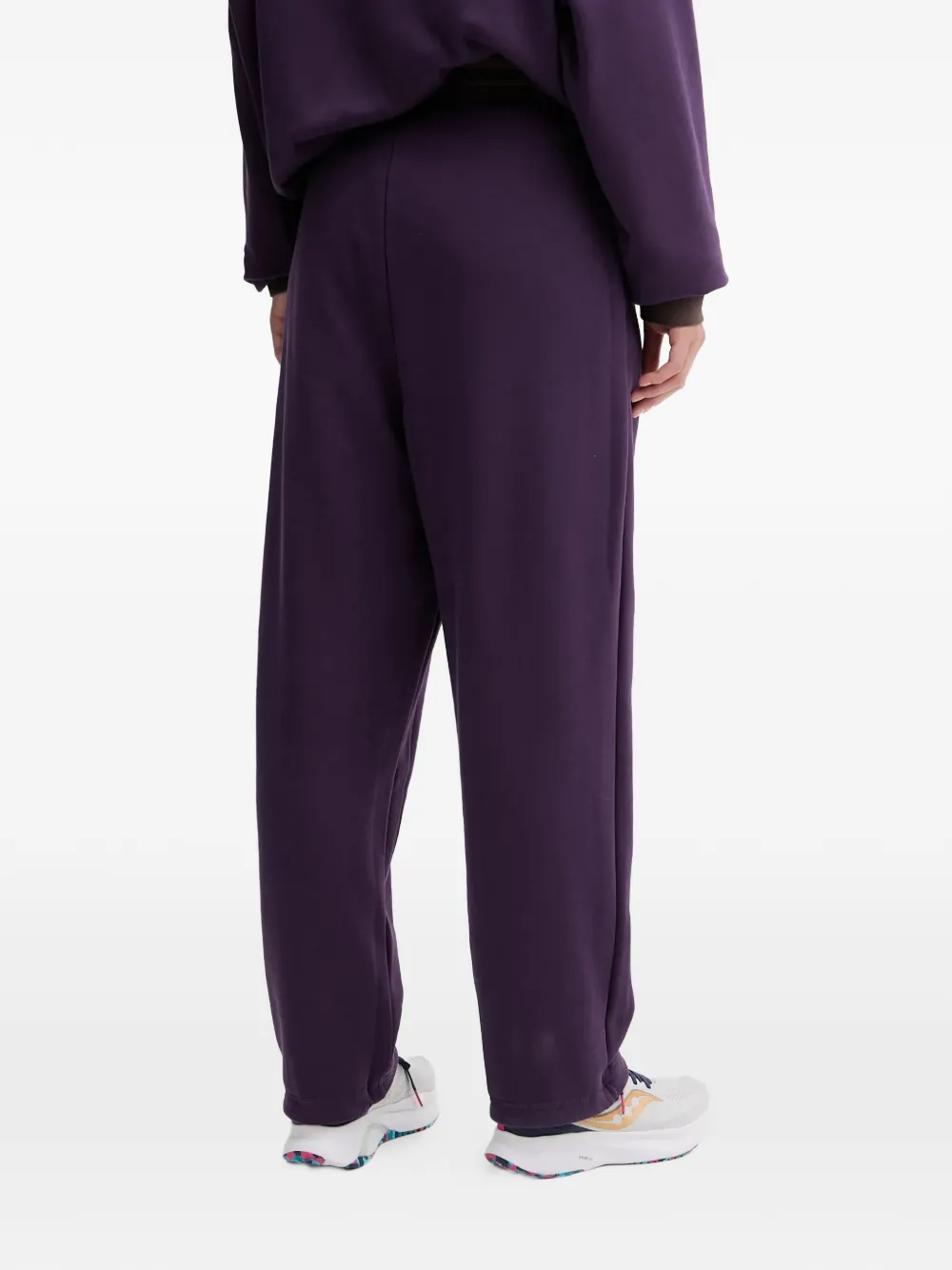 Ea7 Logo-detail Track Pants In Purple