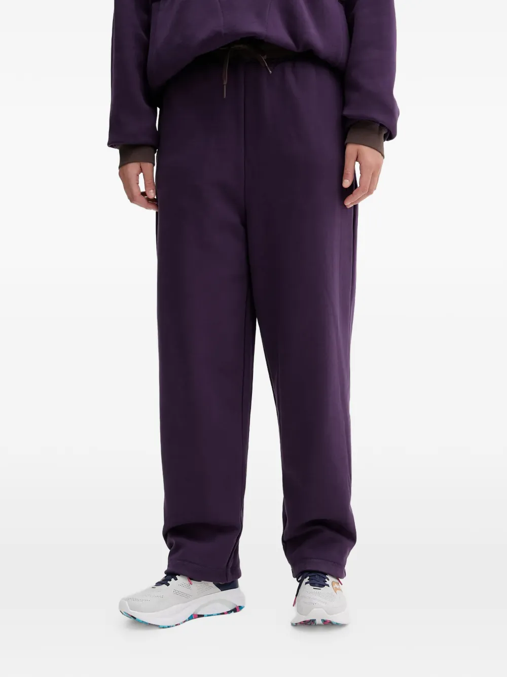 Ea7 Logo-detail Track Pants In Purple