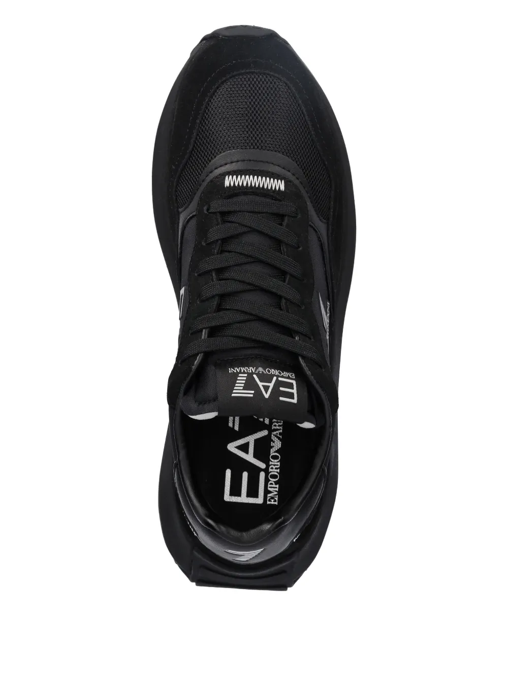 Ea7 Emporio Armani Sneakers met logo Zwart