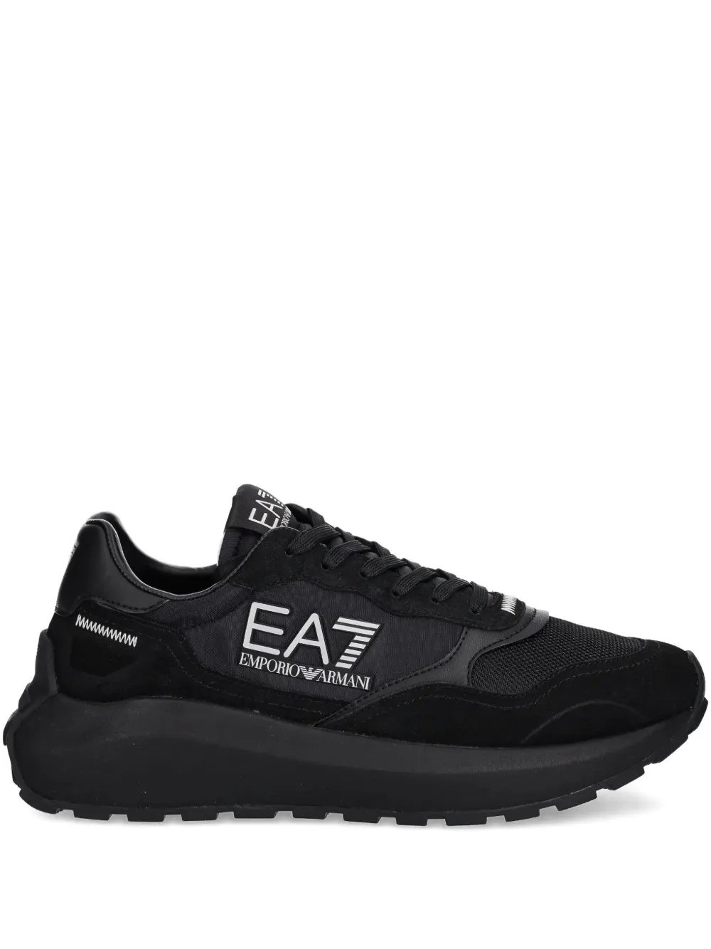 Ea7 Emporio Armani logo-detail sneakers - Nero