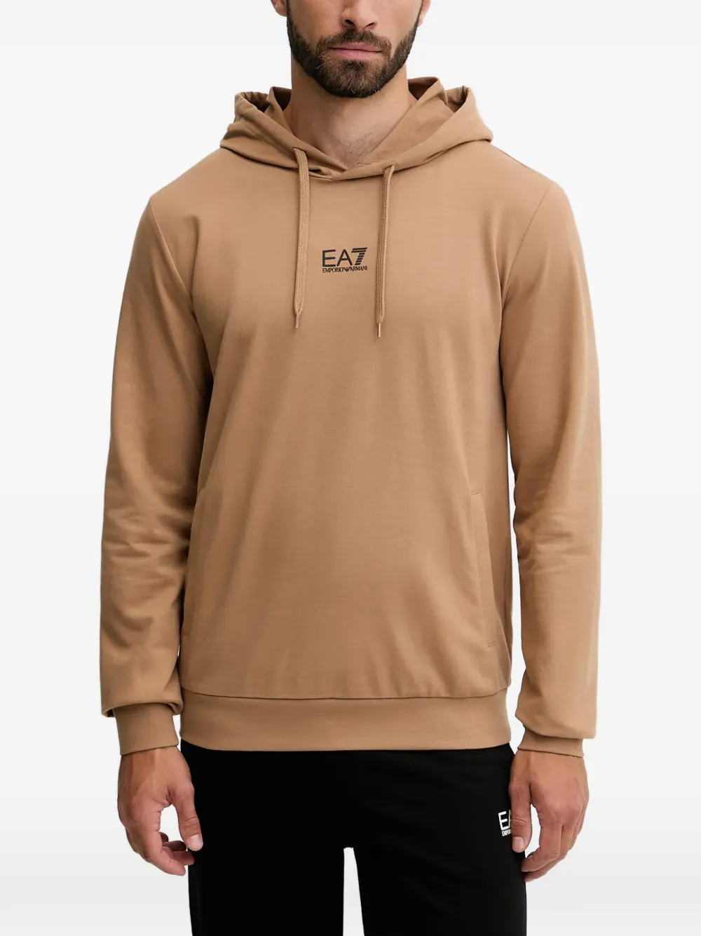 Ea7 Emporio Armani logo-detail hooded tracksuit - Toni neutri