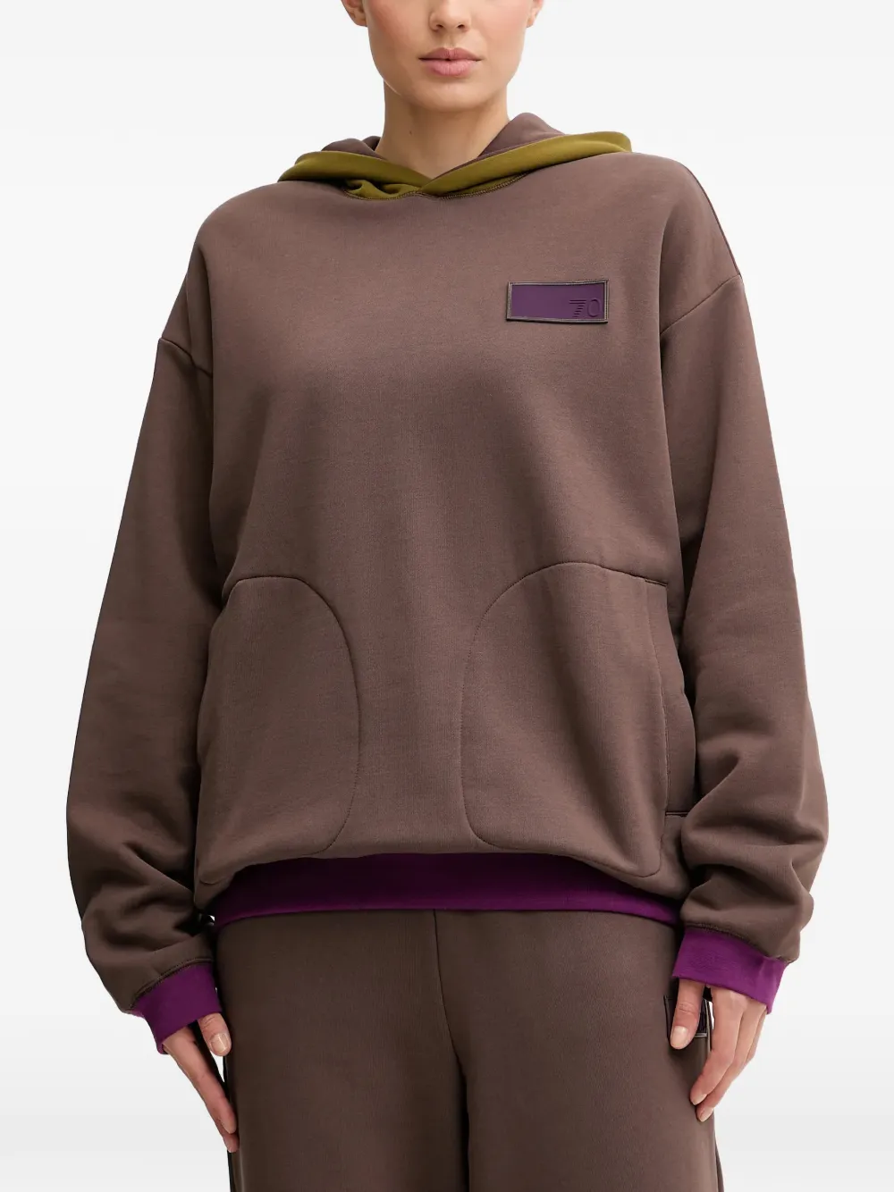 Ea7 Emporio Armani long-sleeve reversible hoodie - Verde