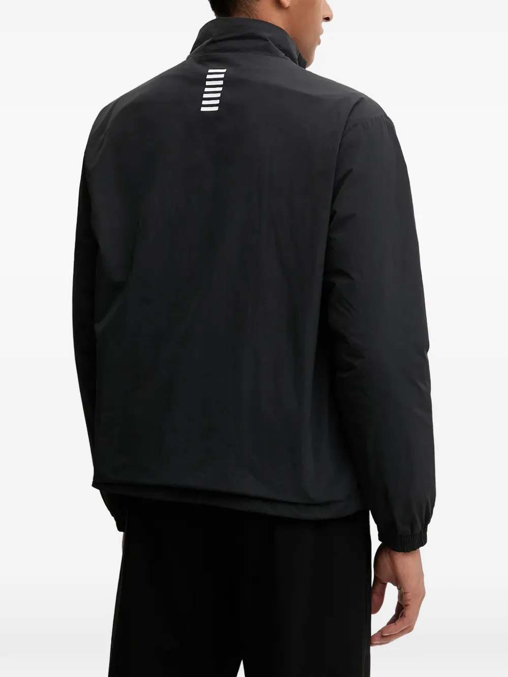 Ea7 Logo-print Jacket In Black