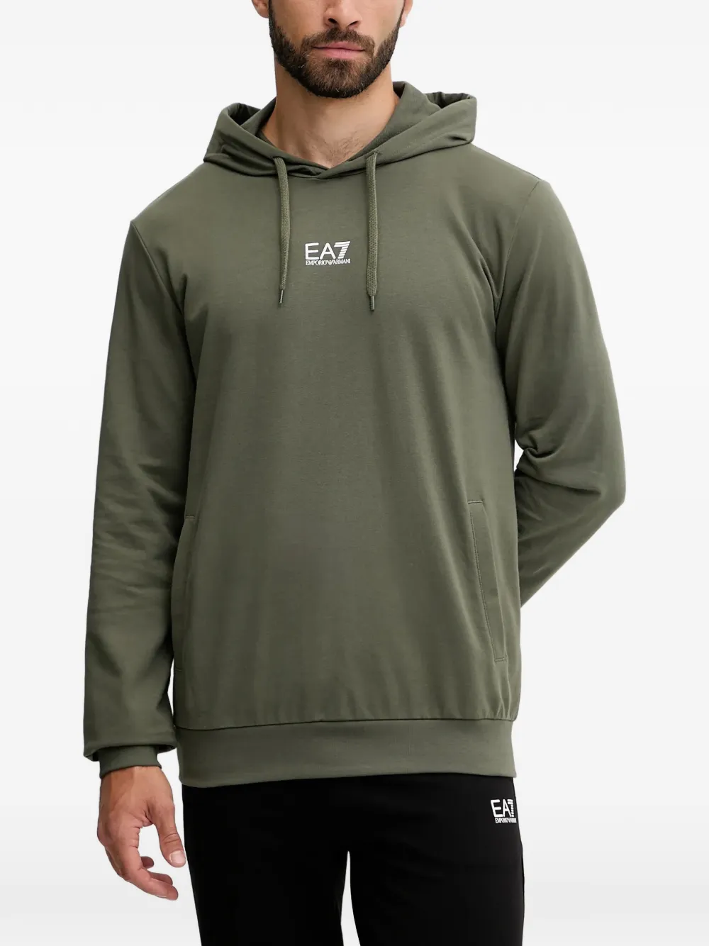 Ea7 Emporio Armani logo-detail tracksuit - Verde