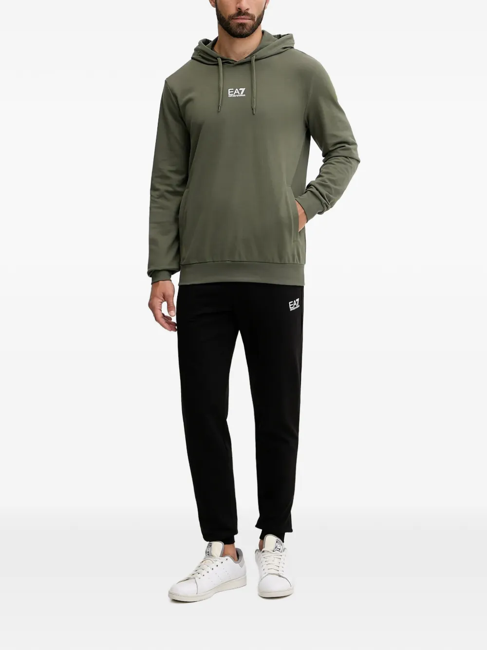 Ea7 Logo-detail Tracksuit In Green