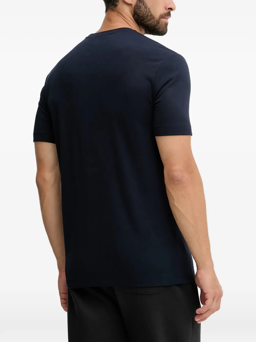 Ea7 Logo-detail Short-sleeve T-shirt In Blue