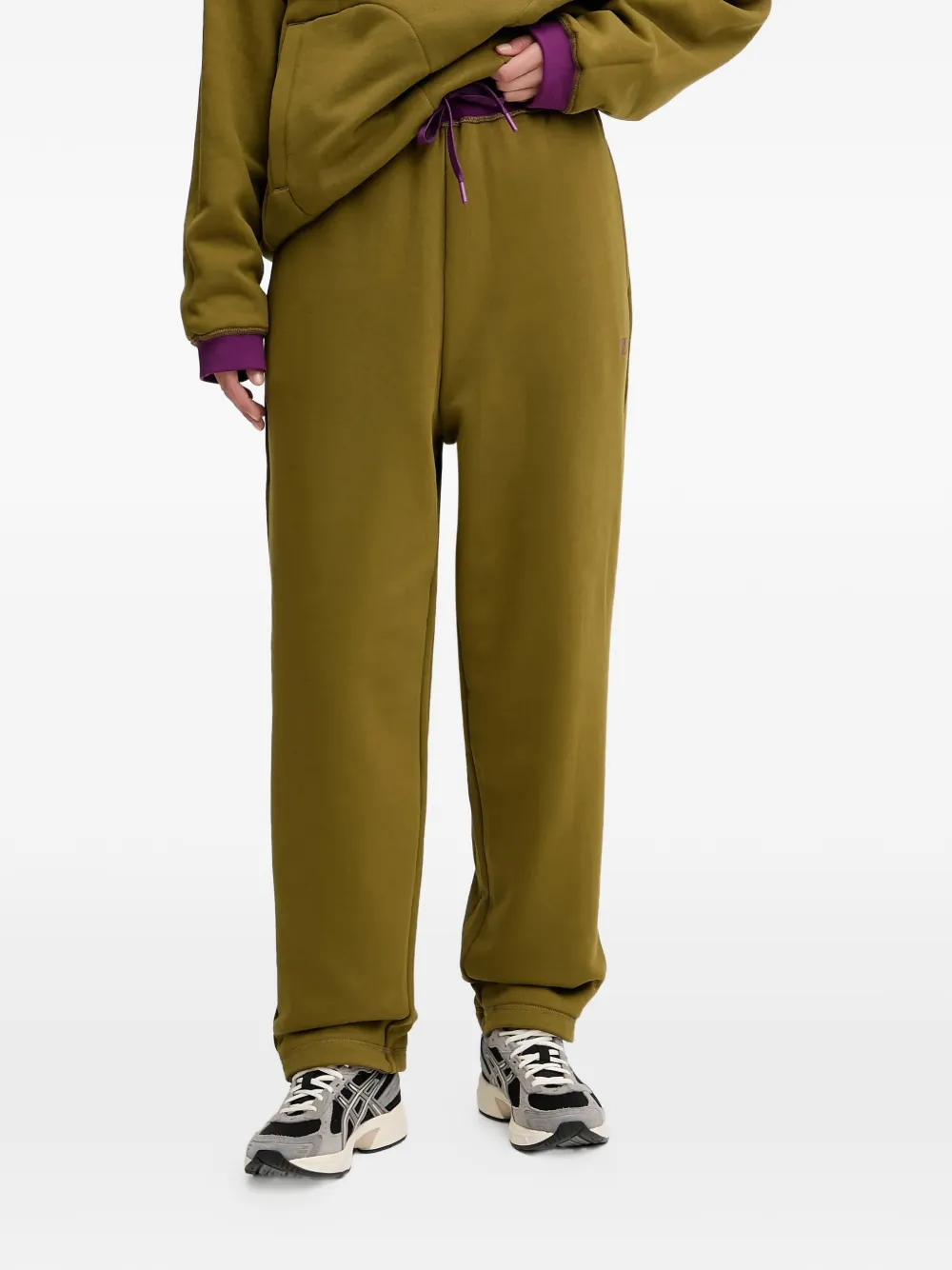 Ea7 Emporio Armani reversible drawstring track pants - Marrone