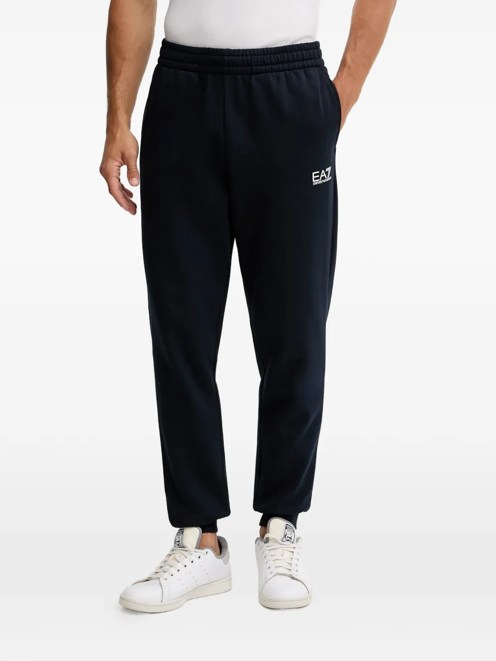 Ea7 Emporio Armani Hoodie met logoprint Blauw
