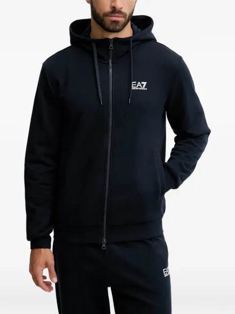 Ea7 Emporio Armani logo-print hoodie