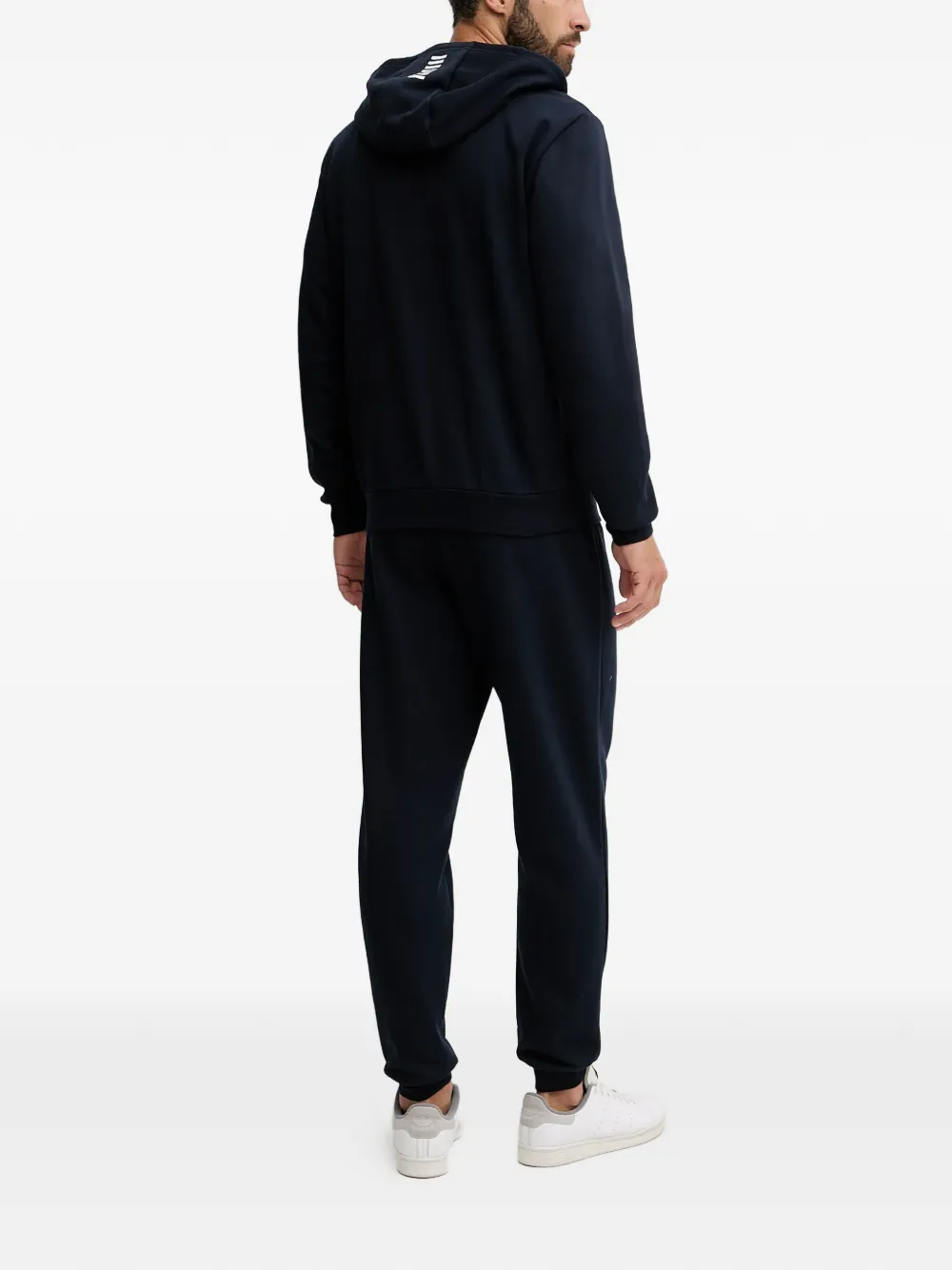 Ea7 Emporio Armani Hoodie met logoprint Blauw