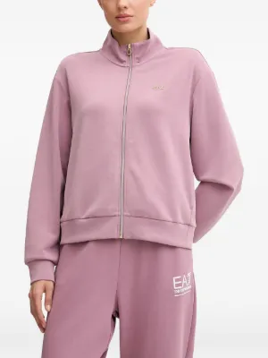 Ea7 Emporio Armani フェイクレザーパーカー | ブラック | FARFETCH JP