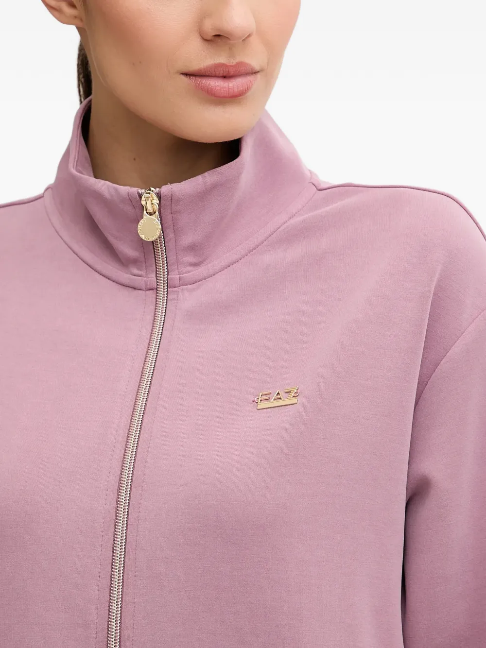 Ea7 Emporio Armani Sweater met rits Roze