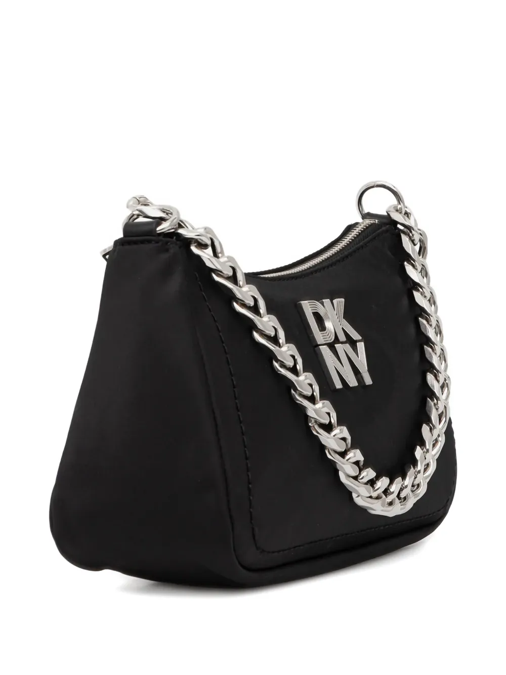 DKNY logo-detail chain shoulder bag - Zwart