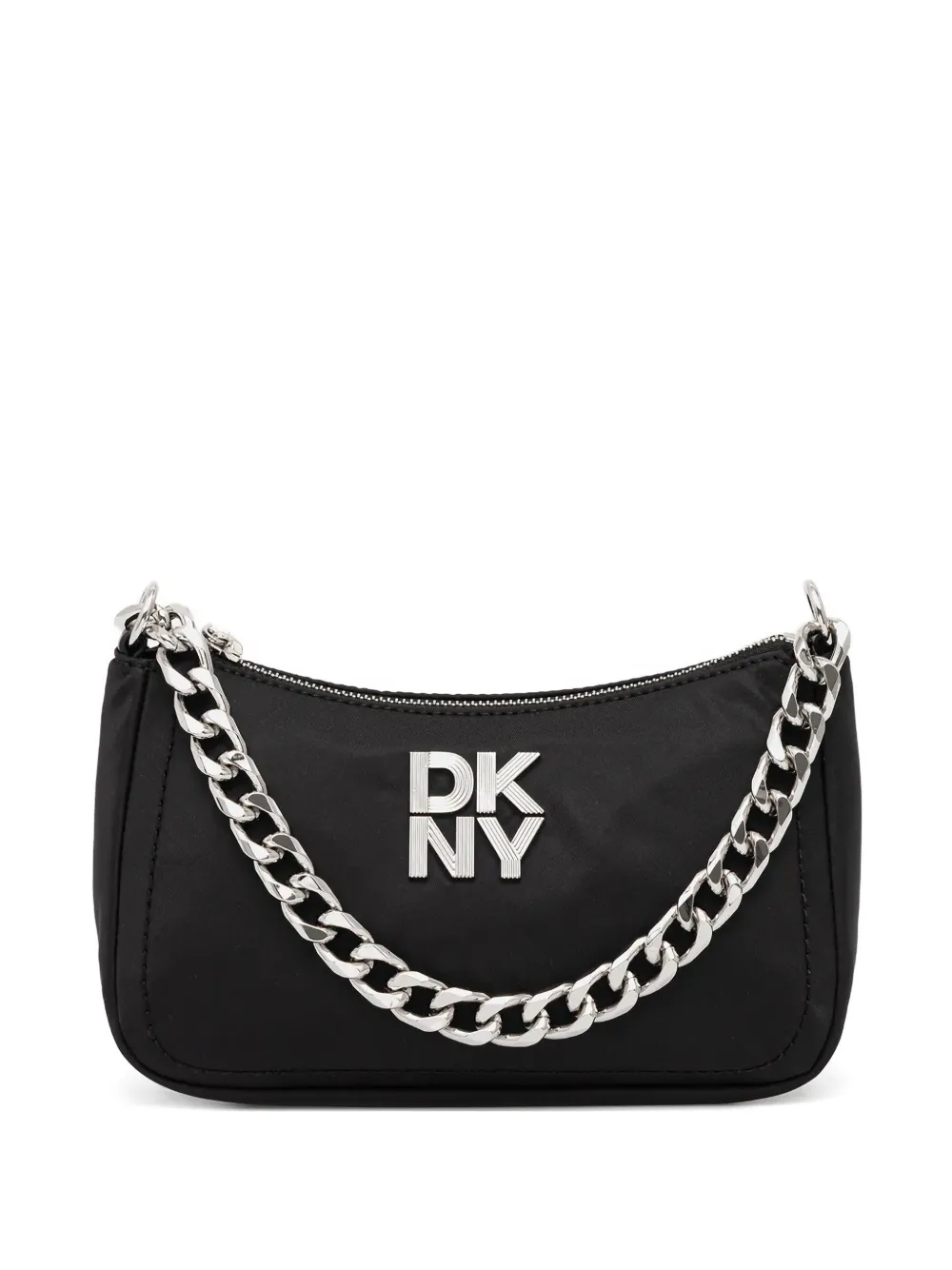 DKNY+sac+porte+epaule+à+detail+de+chaine+et+logo+-+Noir