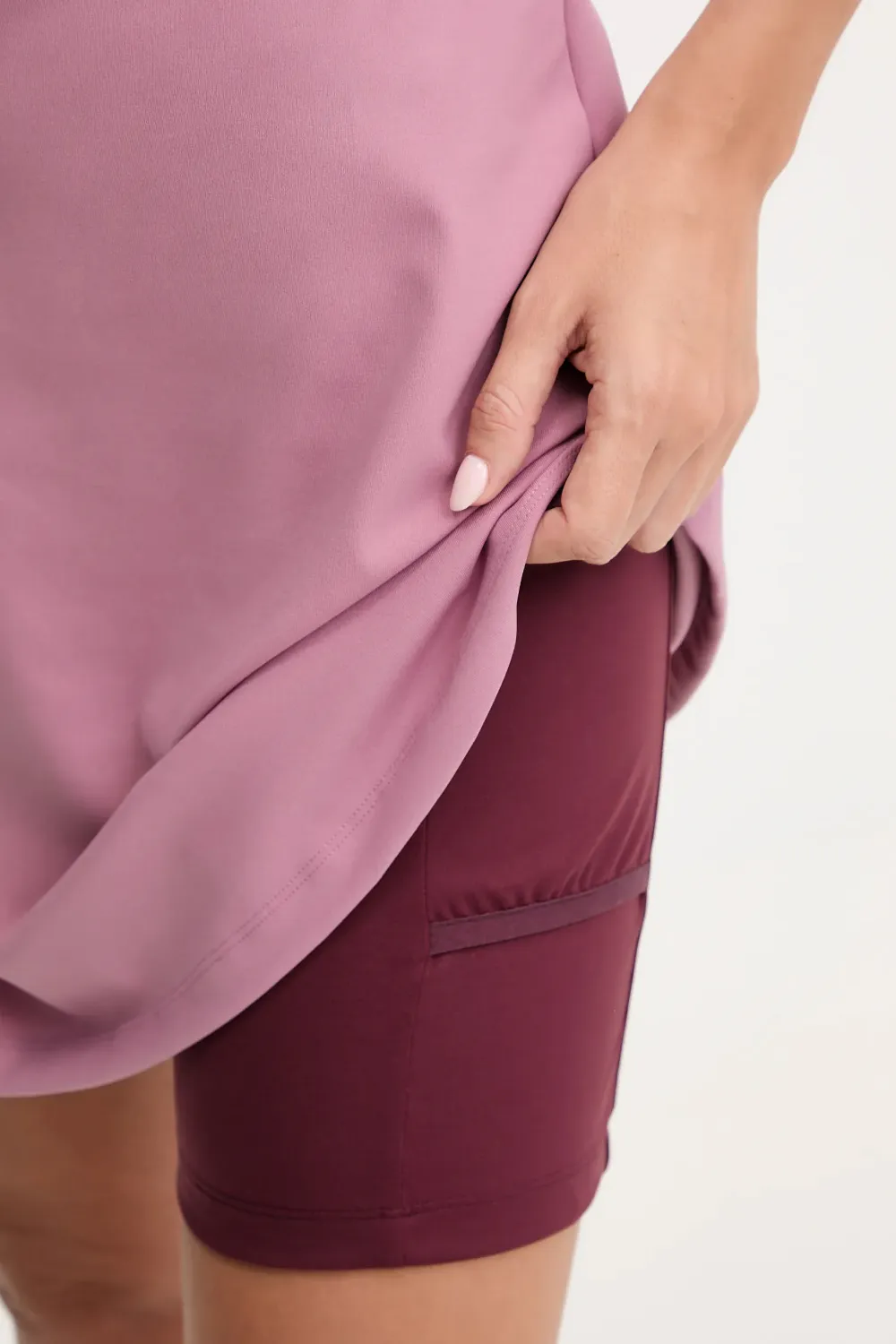 Ea7 Half-zip Shorts Set In Pink