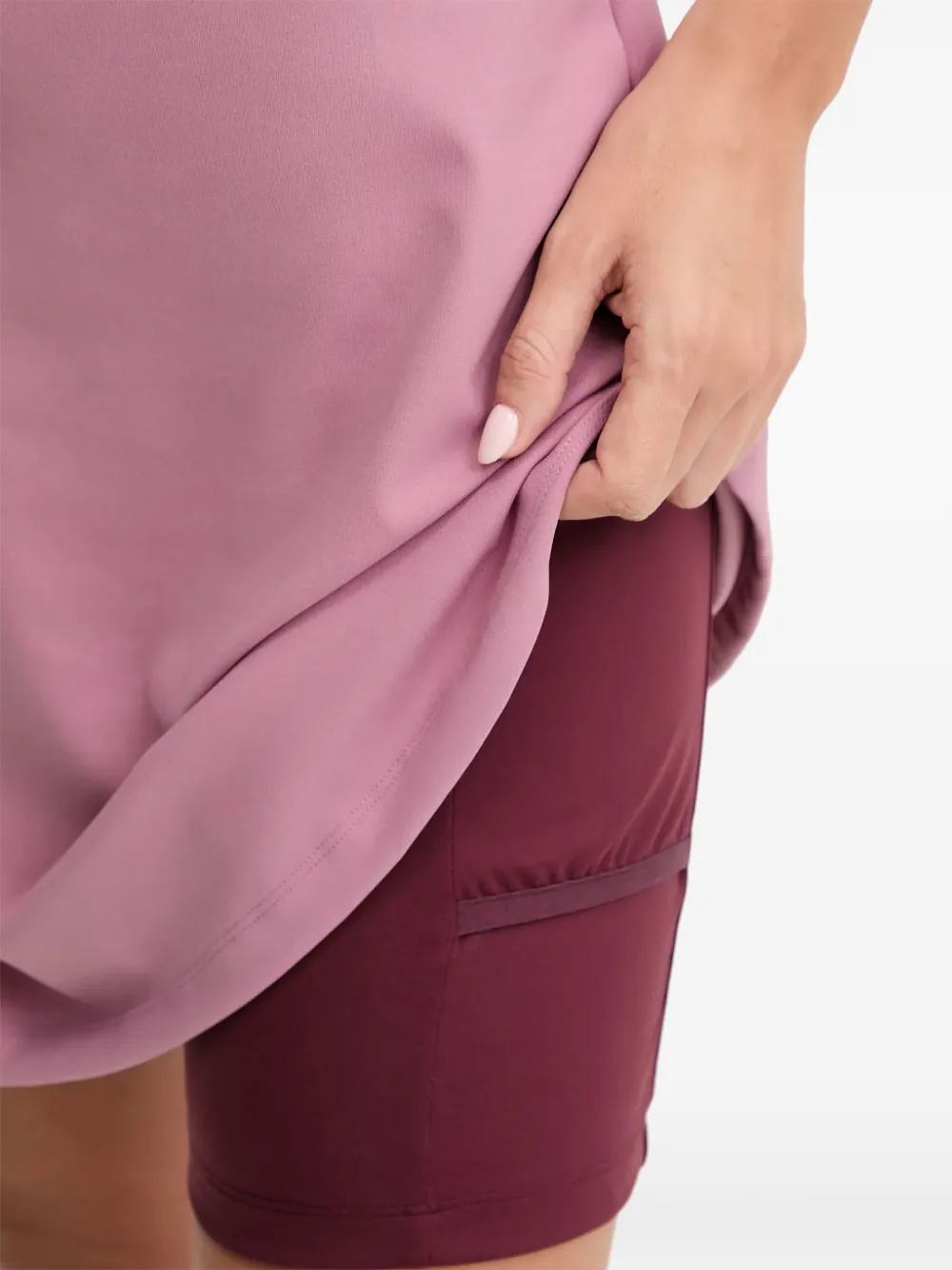 Ea7 Emporio Armani half-zip shorts set Roze