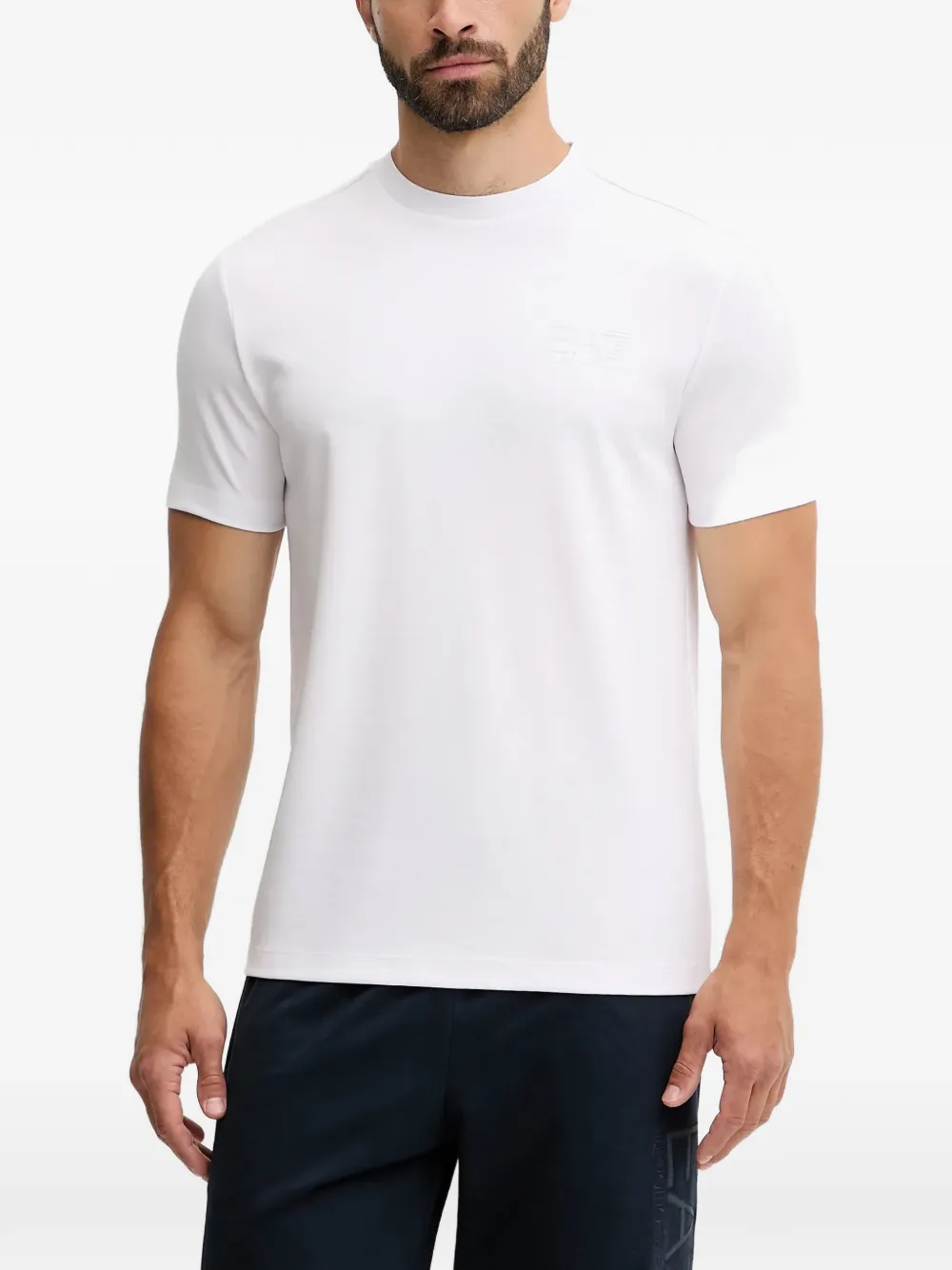 Ea7 Emporio Armani logo-detail T-shirt - Bianco