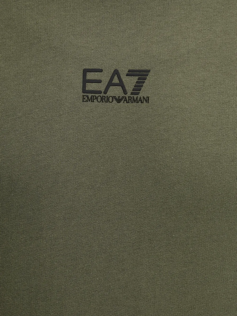 Ea7 Logo-detail Hoodie In Green