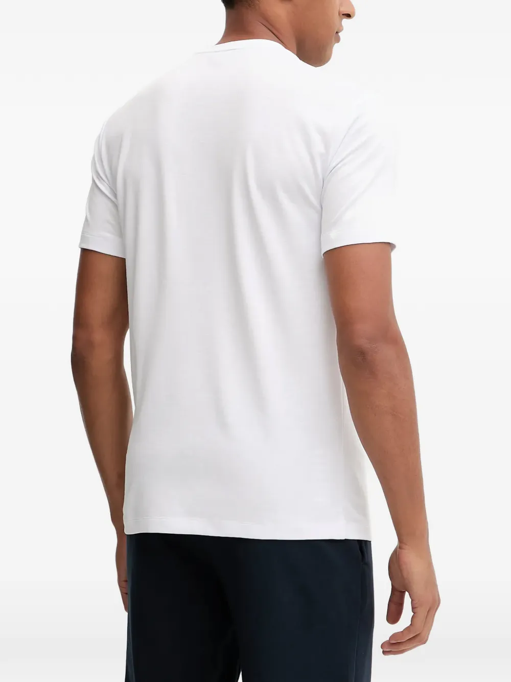 Ea7 Logo-detail T-shirt In White