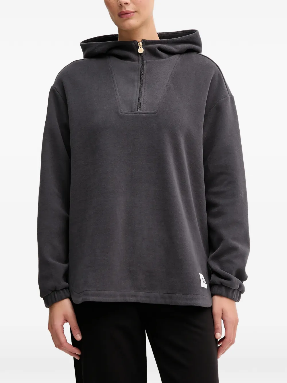 Ea7 Emporio Armani half-zip hoodie - Grigio