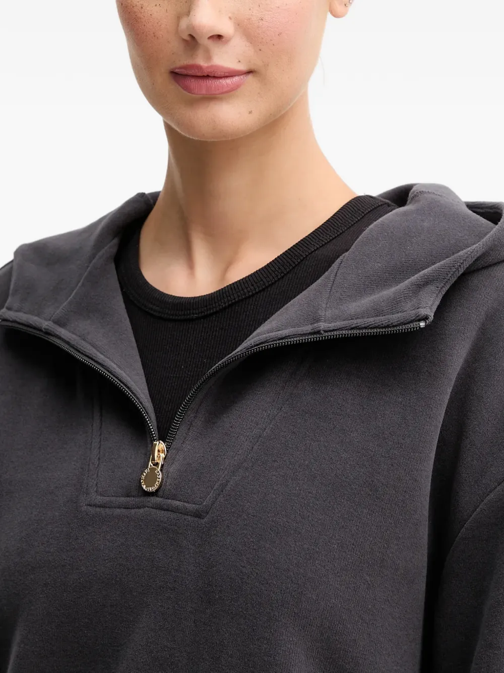 Ea7 Emporio Armani half-zip hoodie Grijs