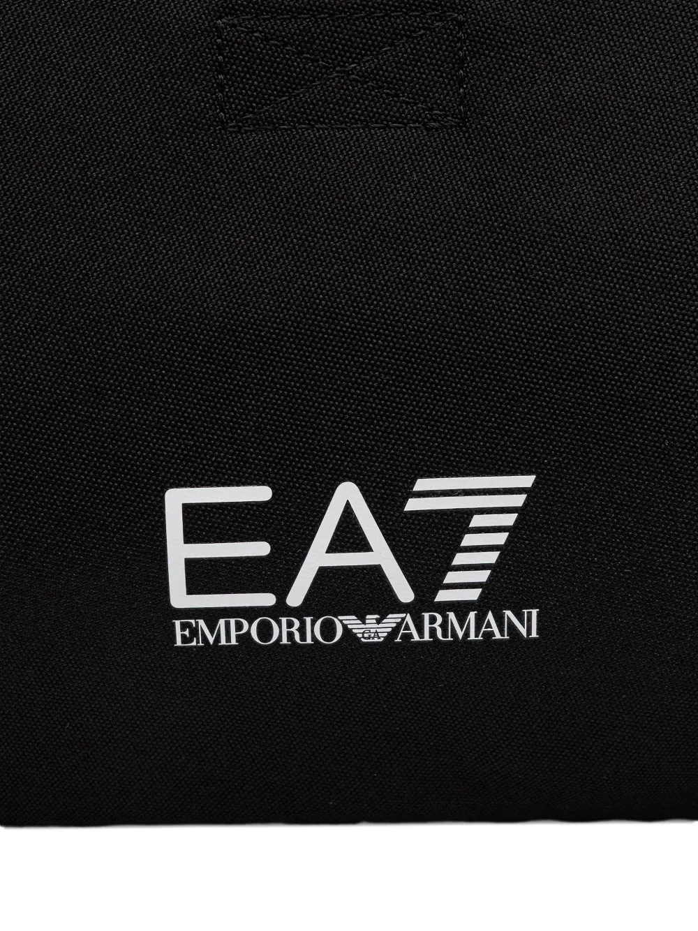 Ea7 Logo-strap Gym Bag In Black