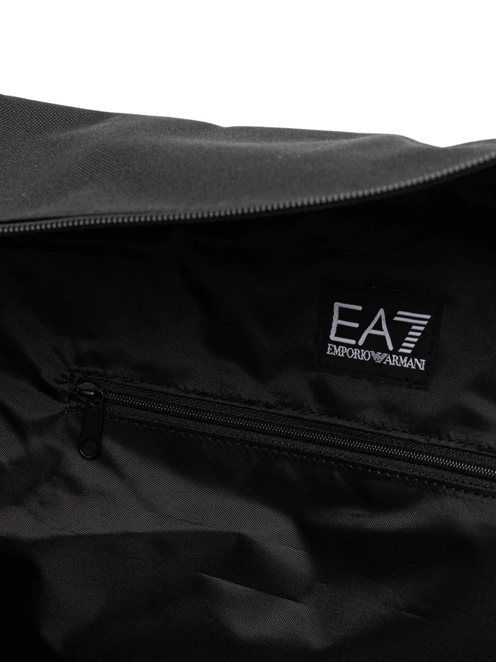 Ea7 Logo-strap Gym Bag In Black
