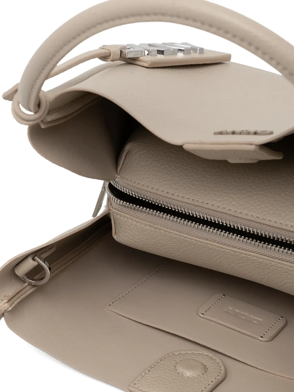 Dkny Logo-plaque Cross Body Bag In Neutral