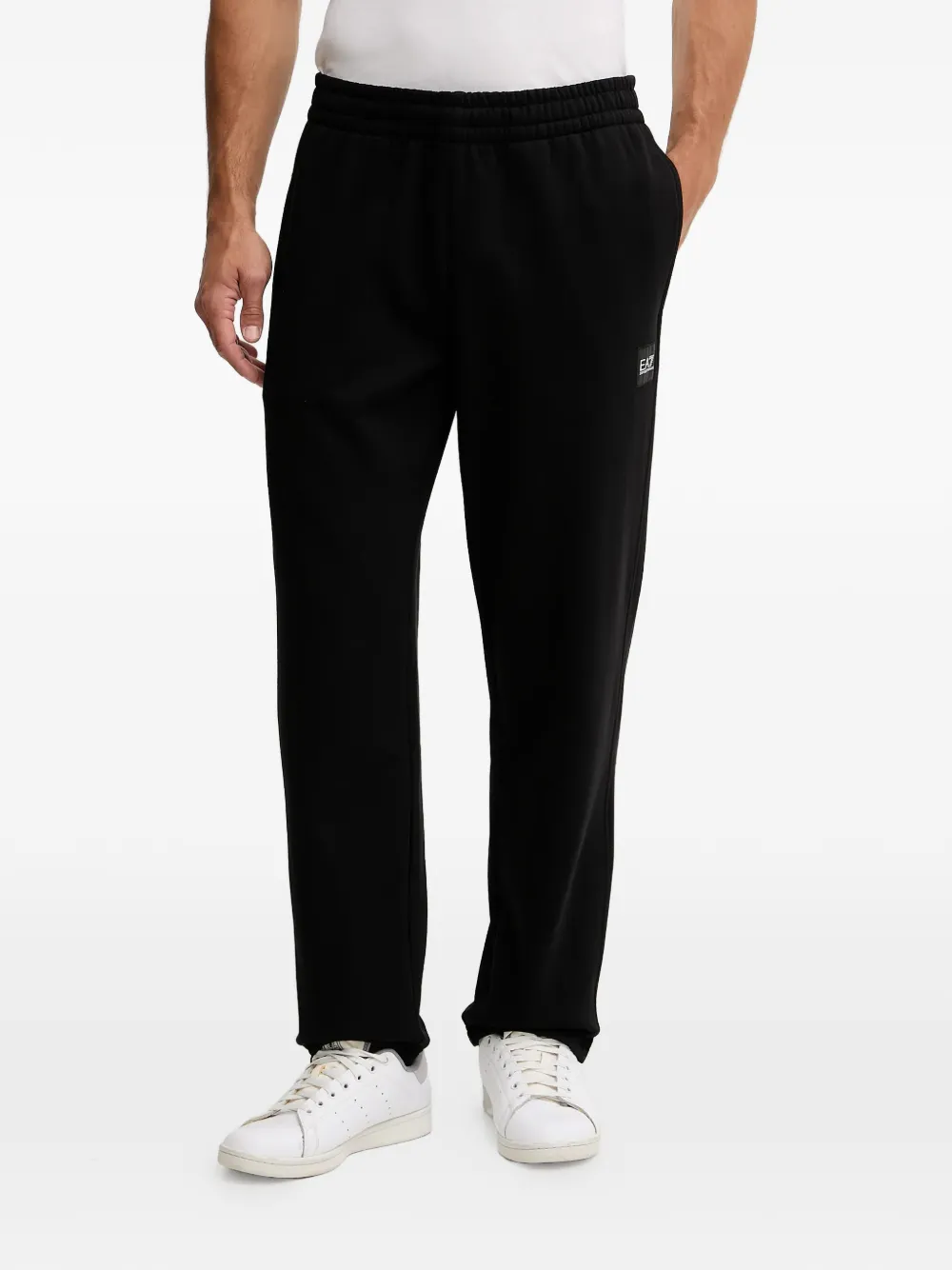 Ea7 Emporio Armani logo-patch hooded tracksuit Zwart