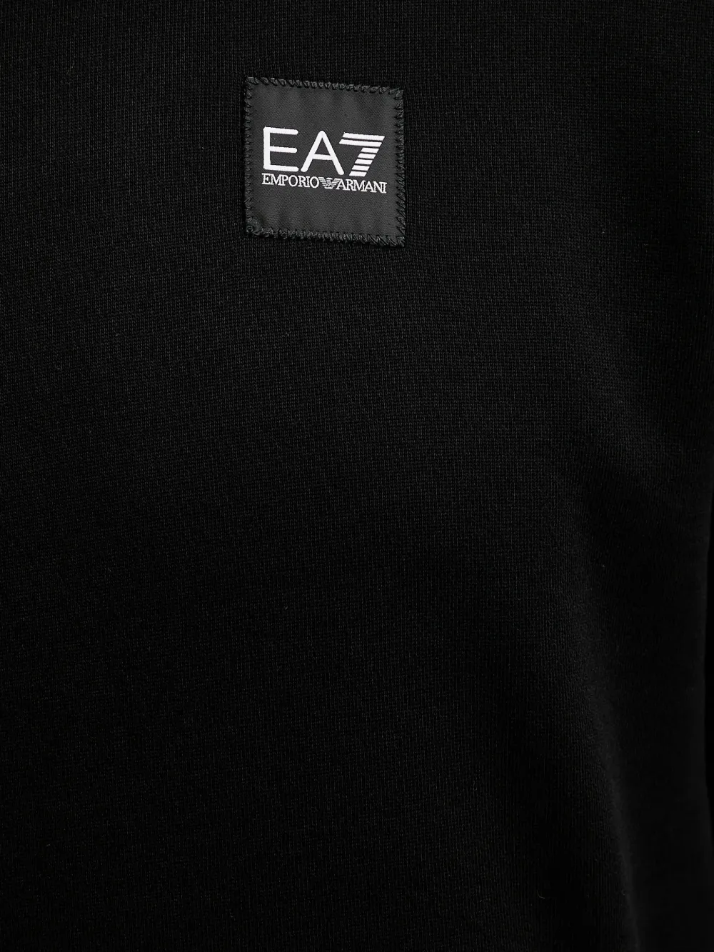 Ea7 Emporio Armani logo-patch hooded tracksuit Zwart