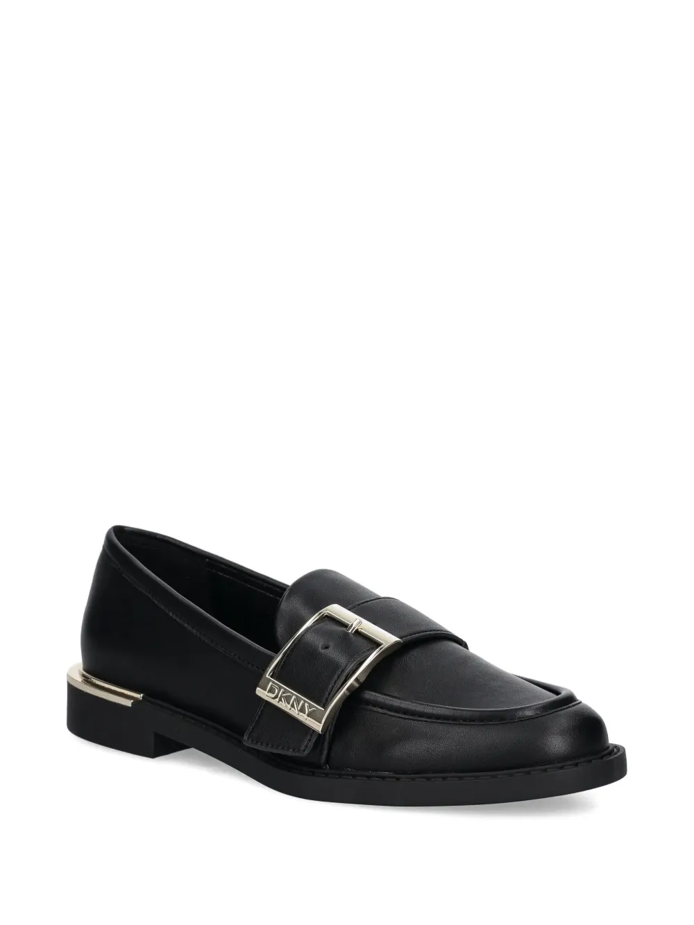Dkny Ruellia Buckle-strap Loafers In Black