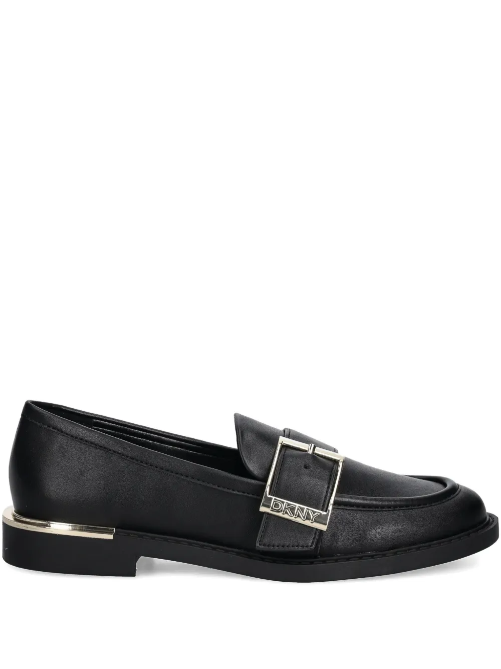 Dkny Ruellia Buckle-strap Loafers In Black