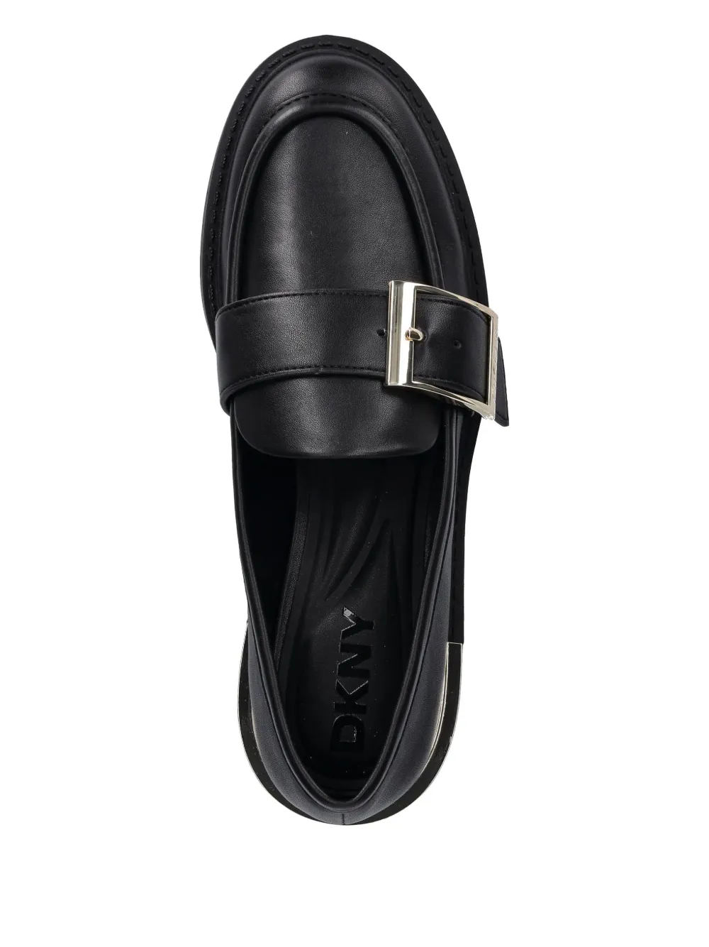 Dkny Ruellia Buckle-strap Loafers In Black