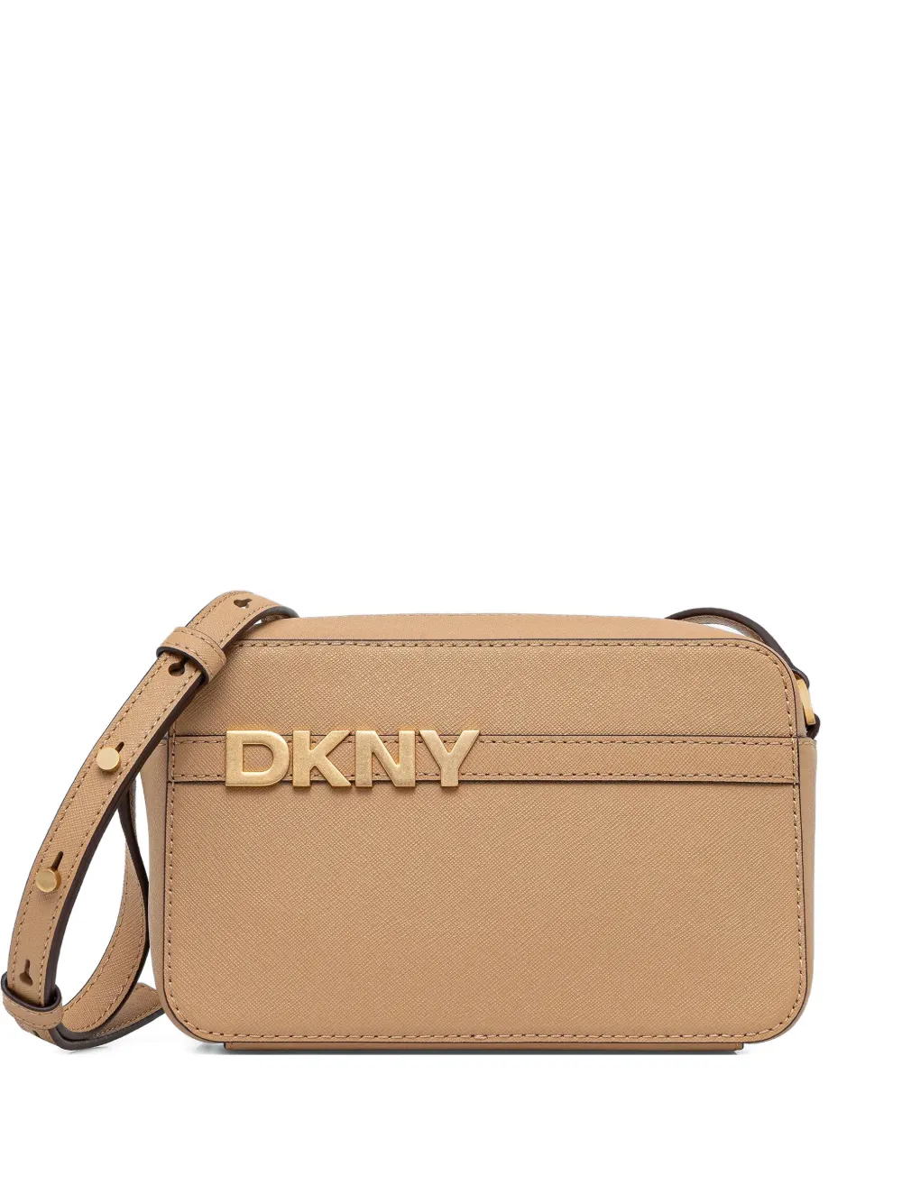 Dkny Logo-detail Cross Body Bag In Neutral