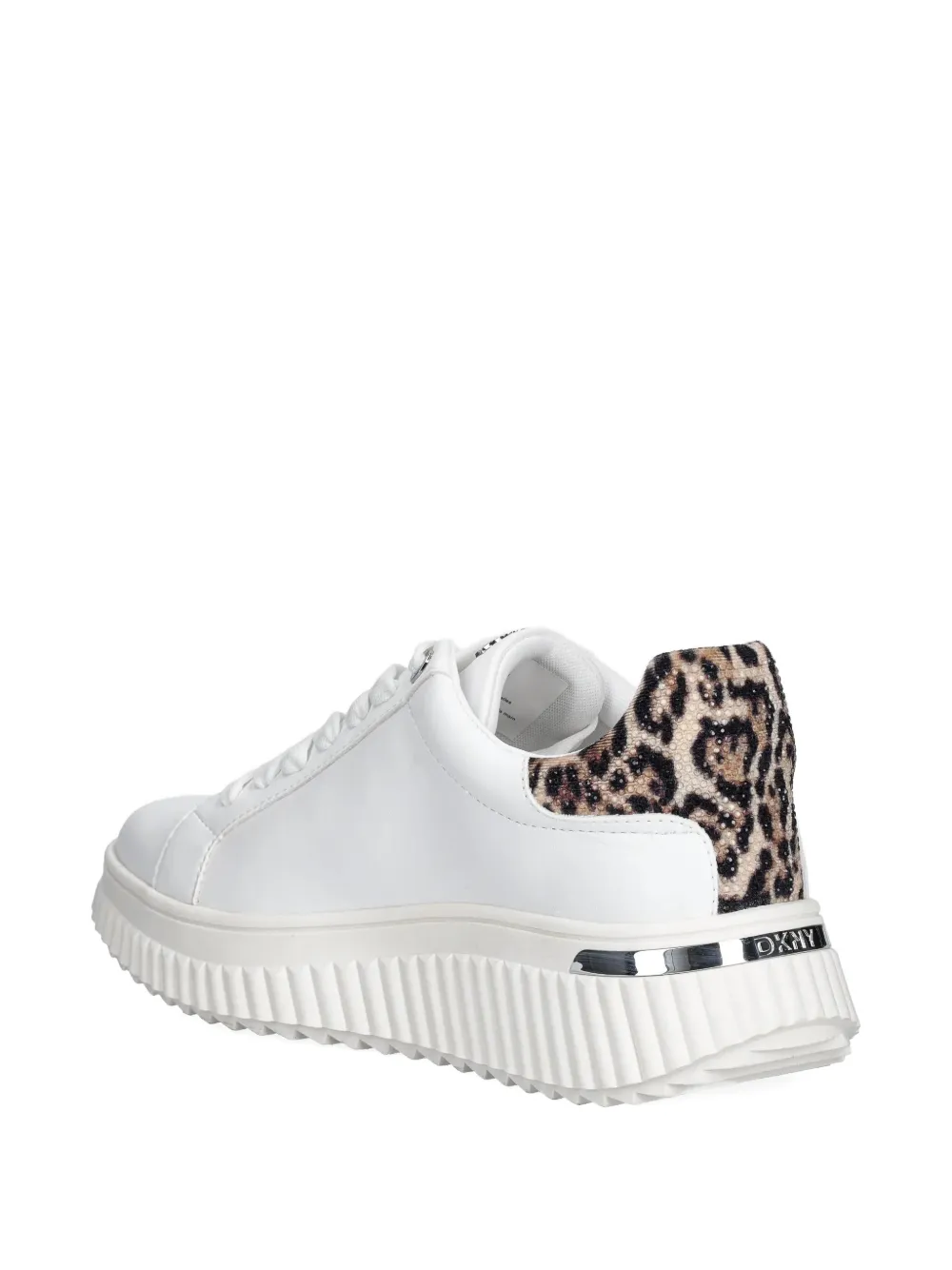 Dkny Lace-up Sneakers In White