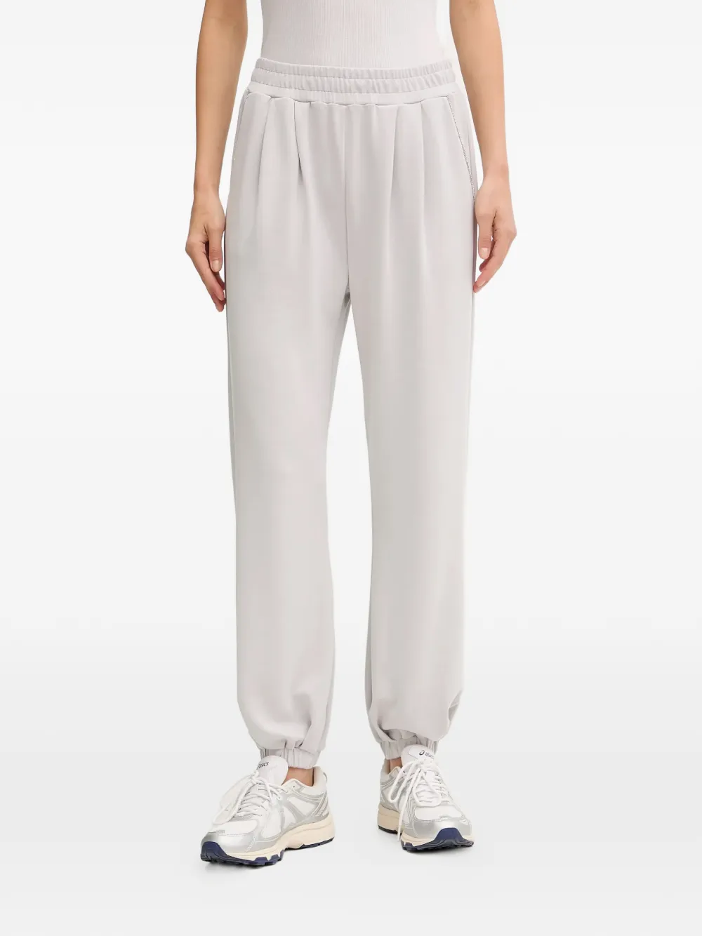 Ea7 Emporio Armani logo-detail track pants - Grigio