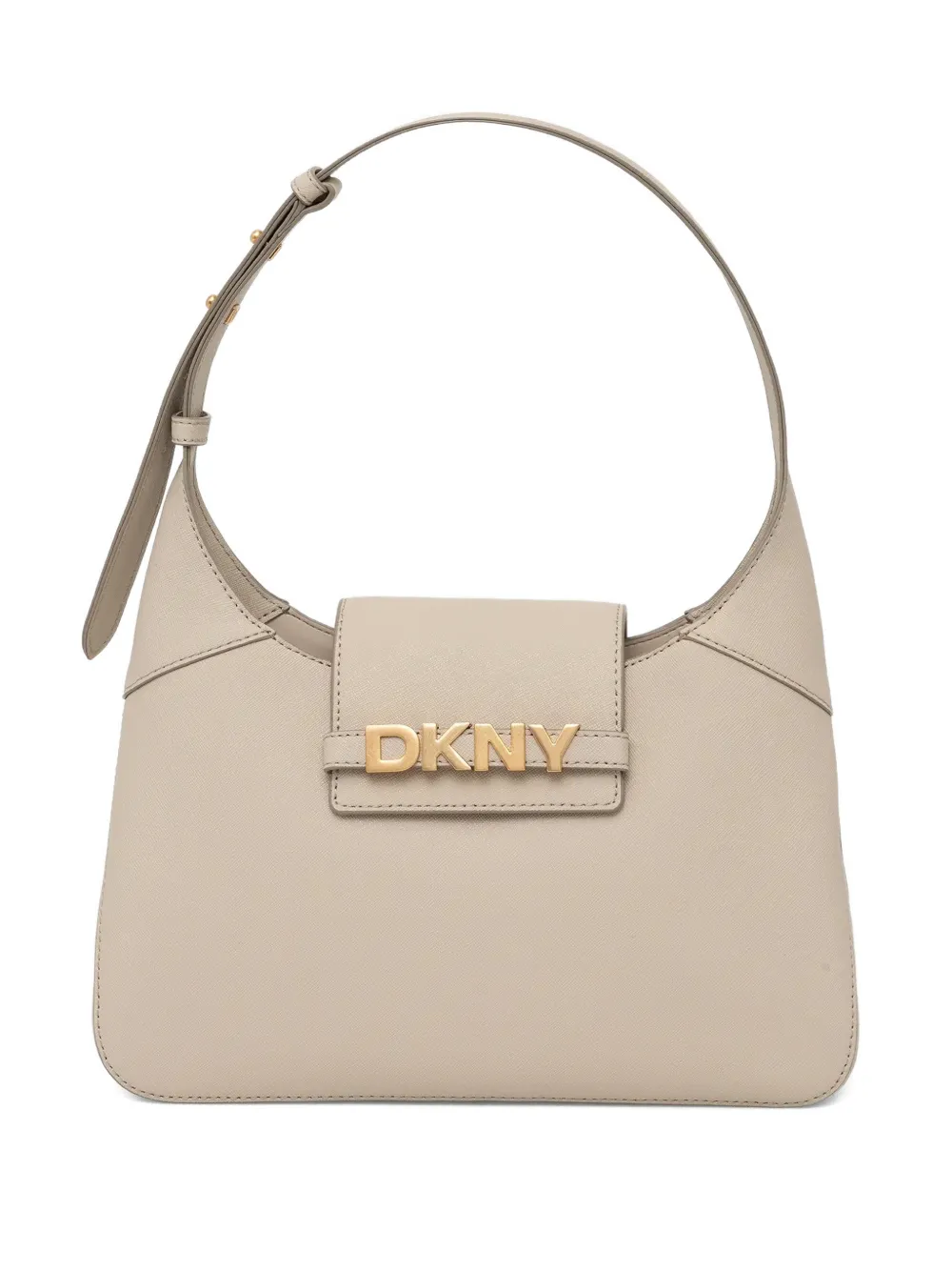 DKNY+sac+porte+epaule+à+detail+de+logo+-+Tons+neutres