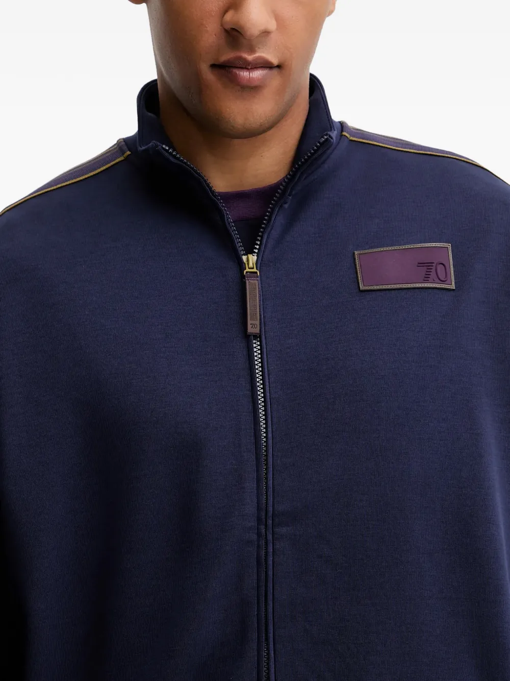 Ea7 Zip-fastening Tracksuit In Blue