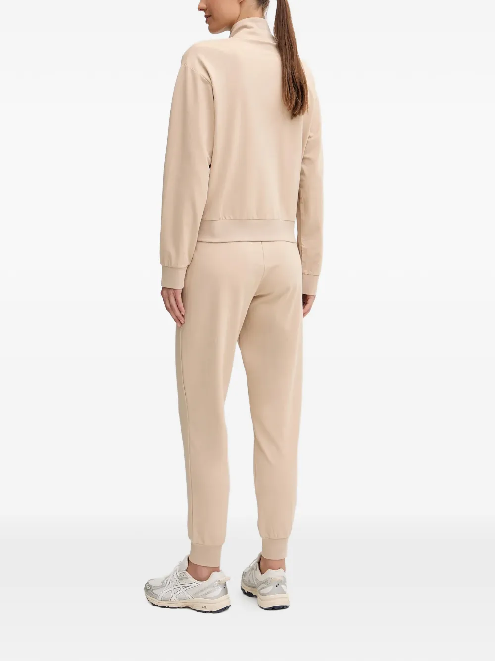 Ea7 Zip-fastening Tracksuit In Pink