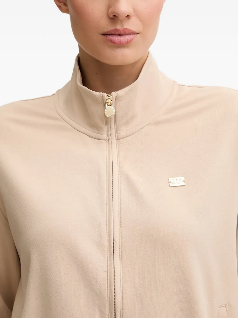 Ea7 Zip-fastening Tracksuit In Pink