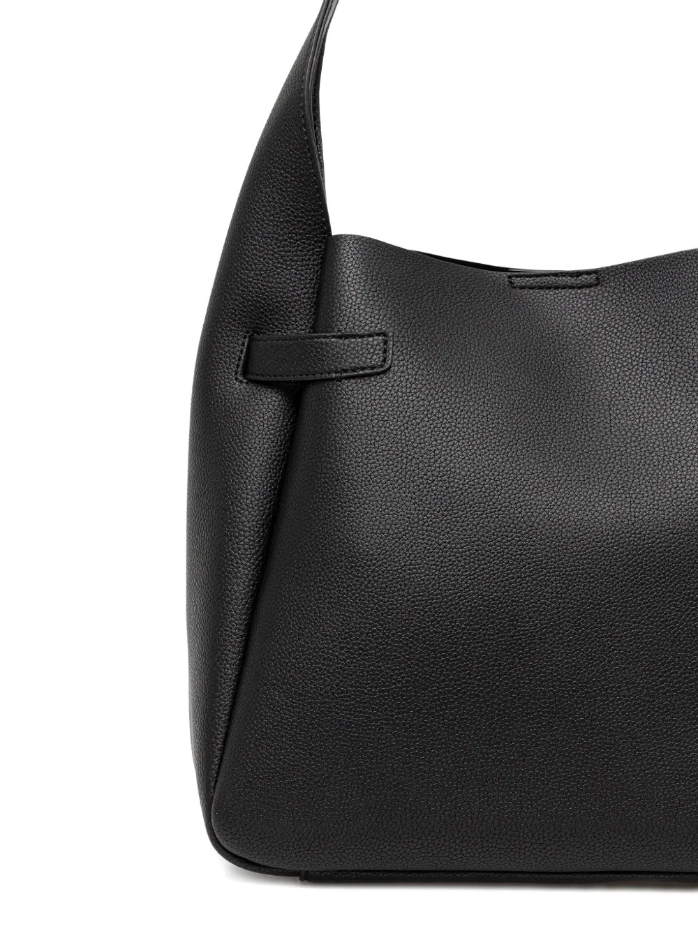 Dkny Buckle-detail Tote Bag In Black