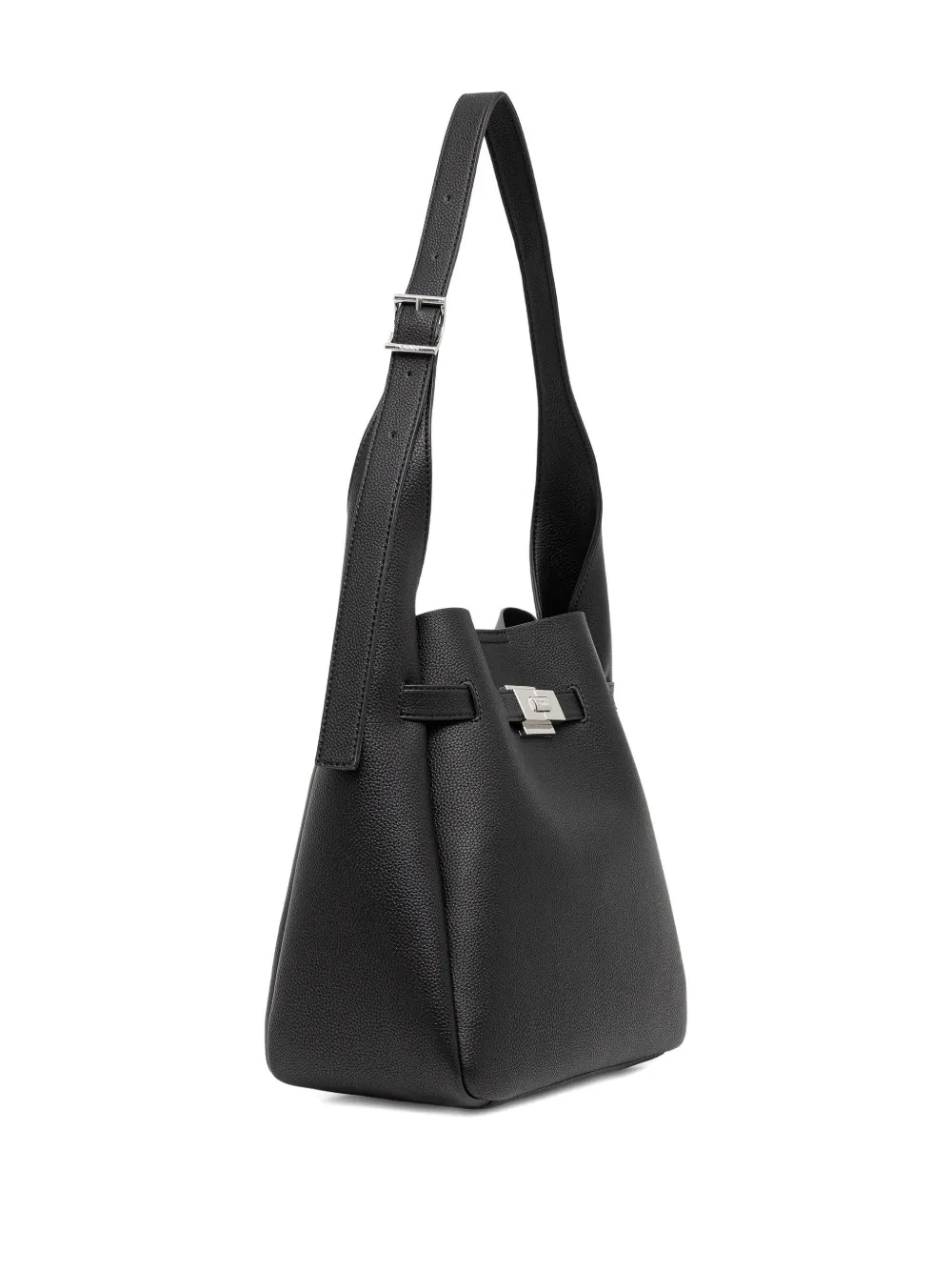 DKNY buckle-detail tote bag - Zwart