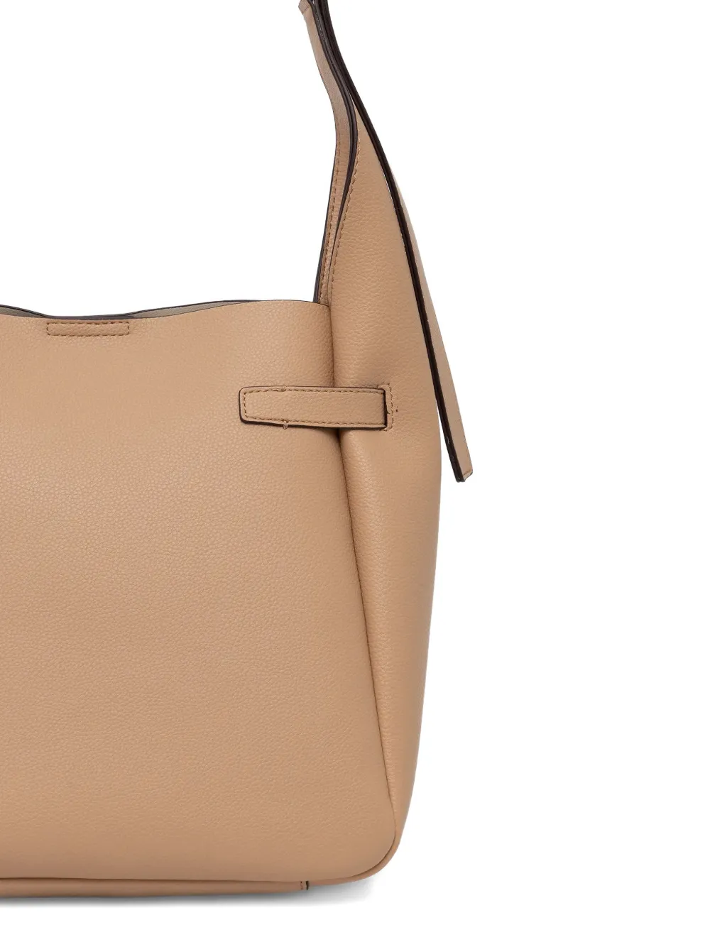 Dkny Buckle-detail Tote Bag In Brown