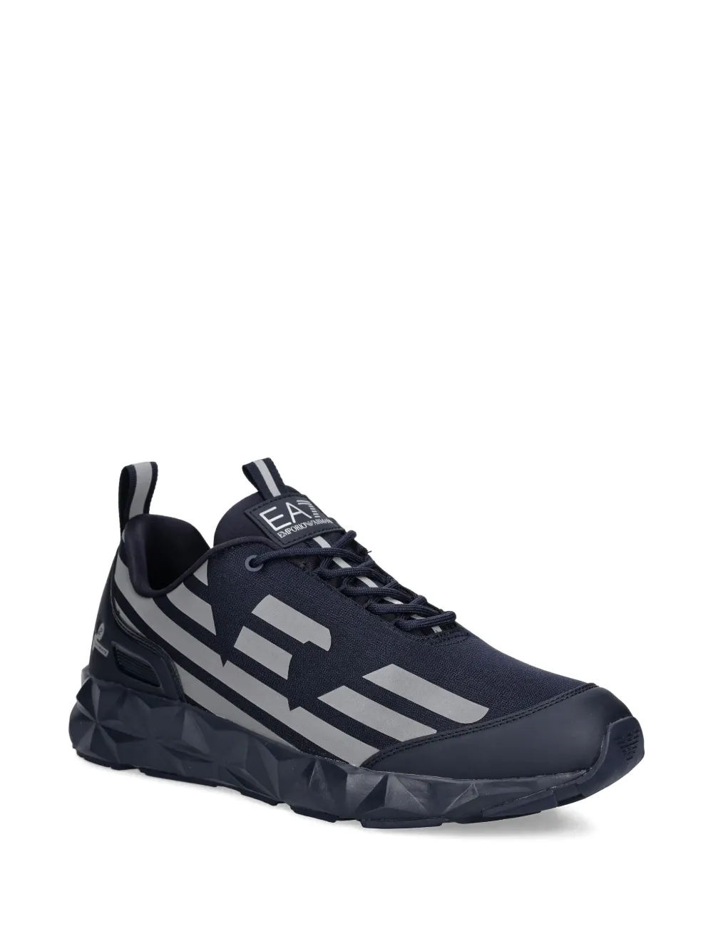 Ea7 Emporio Armani Reflecterende sneakers met vlakken Blauw