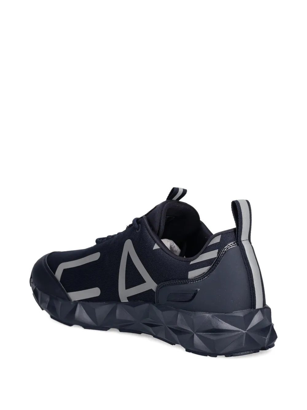 Ea7 Emporio Armani Reflecterende sneakers met vlakken Blauw